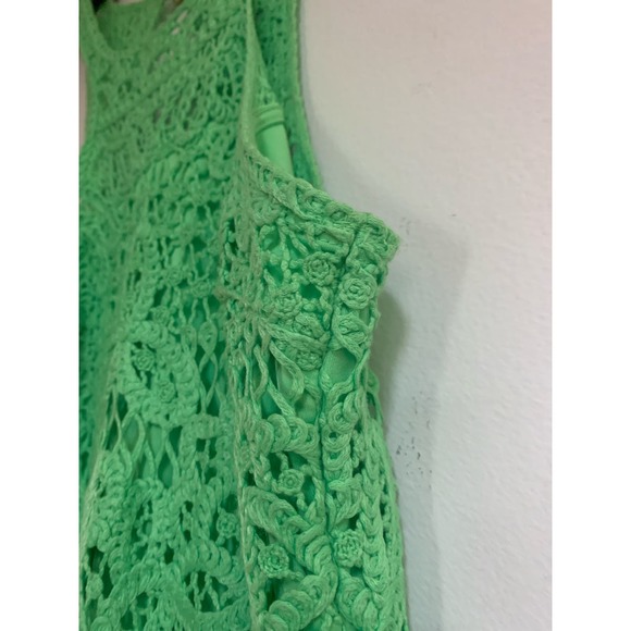 Lilly Pulitzer Jamie Above the Knee Crochet Line Green Women's Size XS - Picture 8 of 11